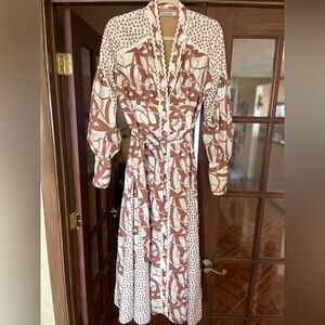 Tom Paul Size 38 Long Sleeve Dress